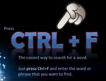 Control+F